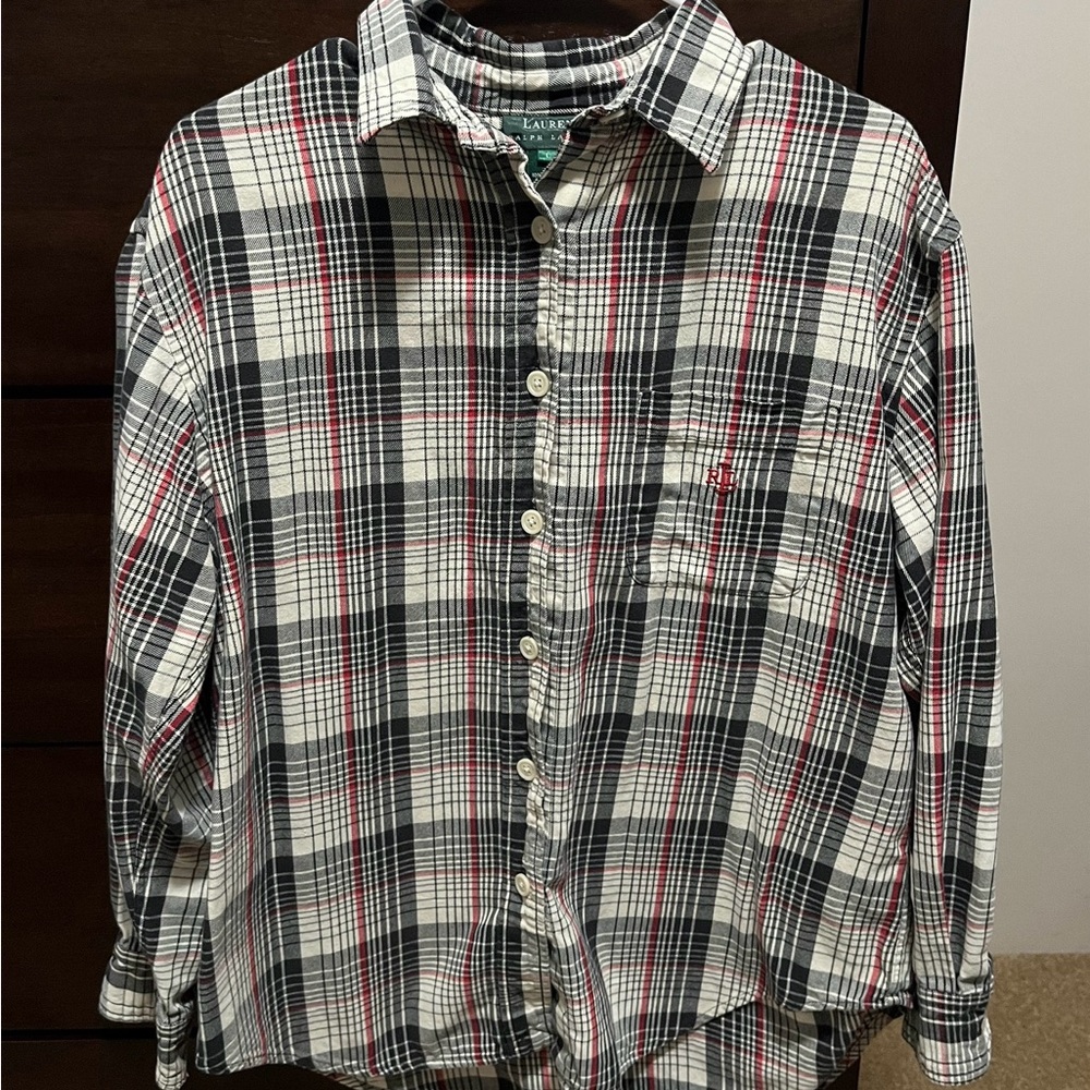 Lauren Ralph Lauren Button Up Long Sleeve Flannel